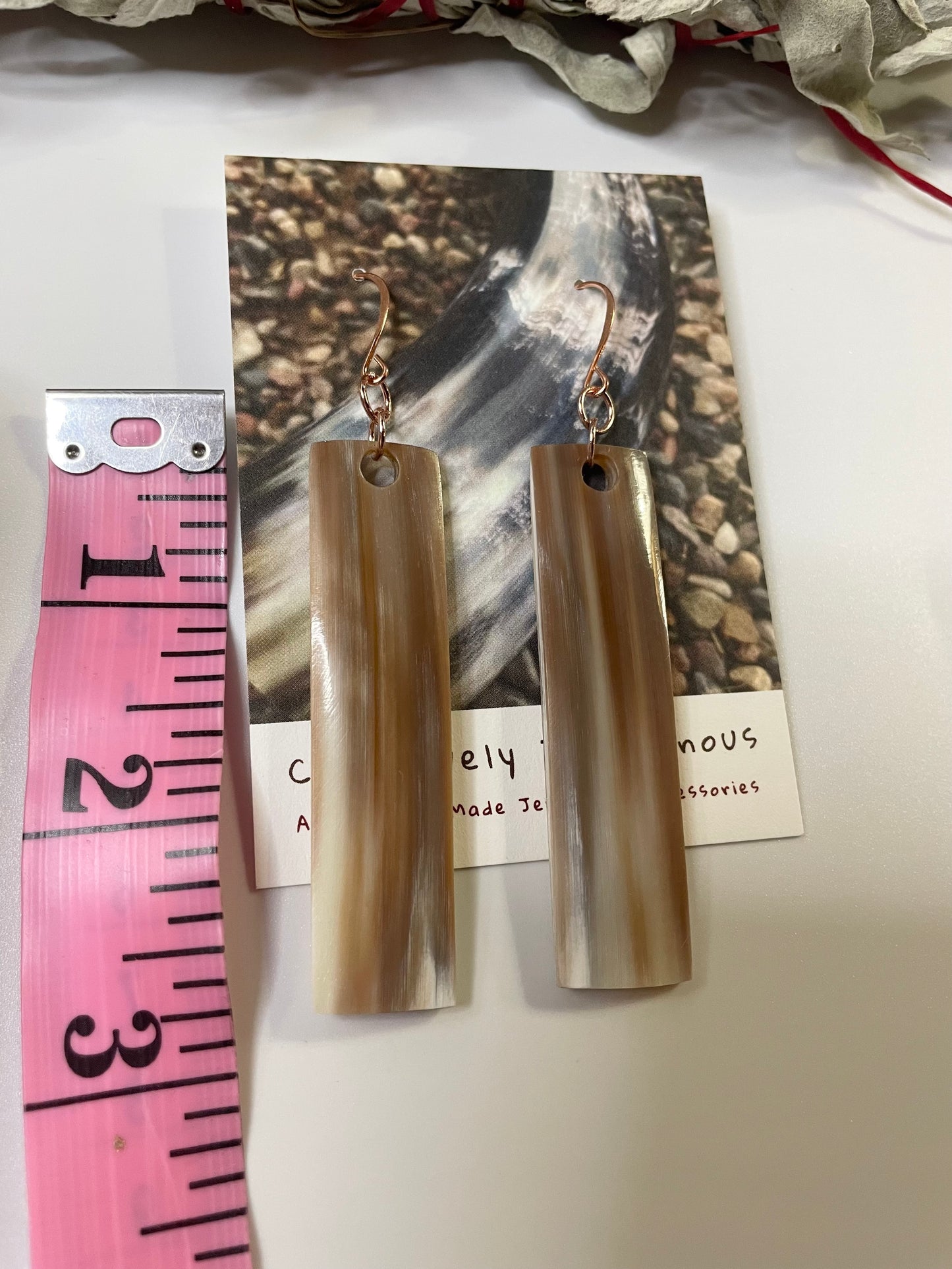 Bullhorn Zoongide’ewin Earrings