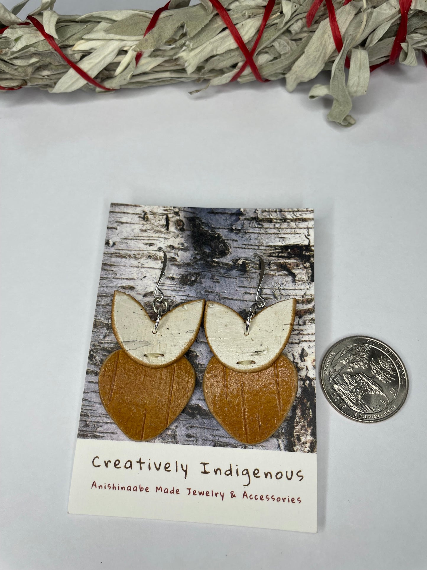Birchbarkberry Earrings