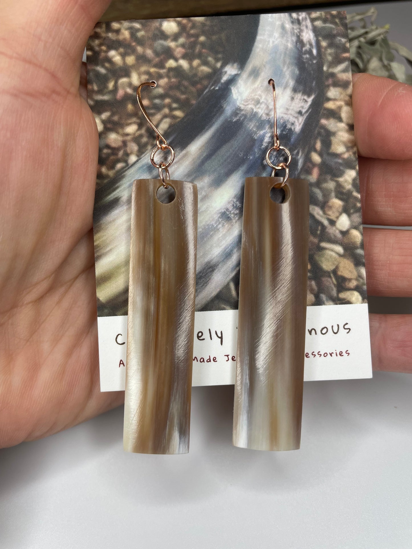 Bullhorn Zoongide’ewin Earrings
