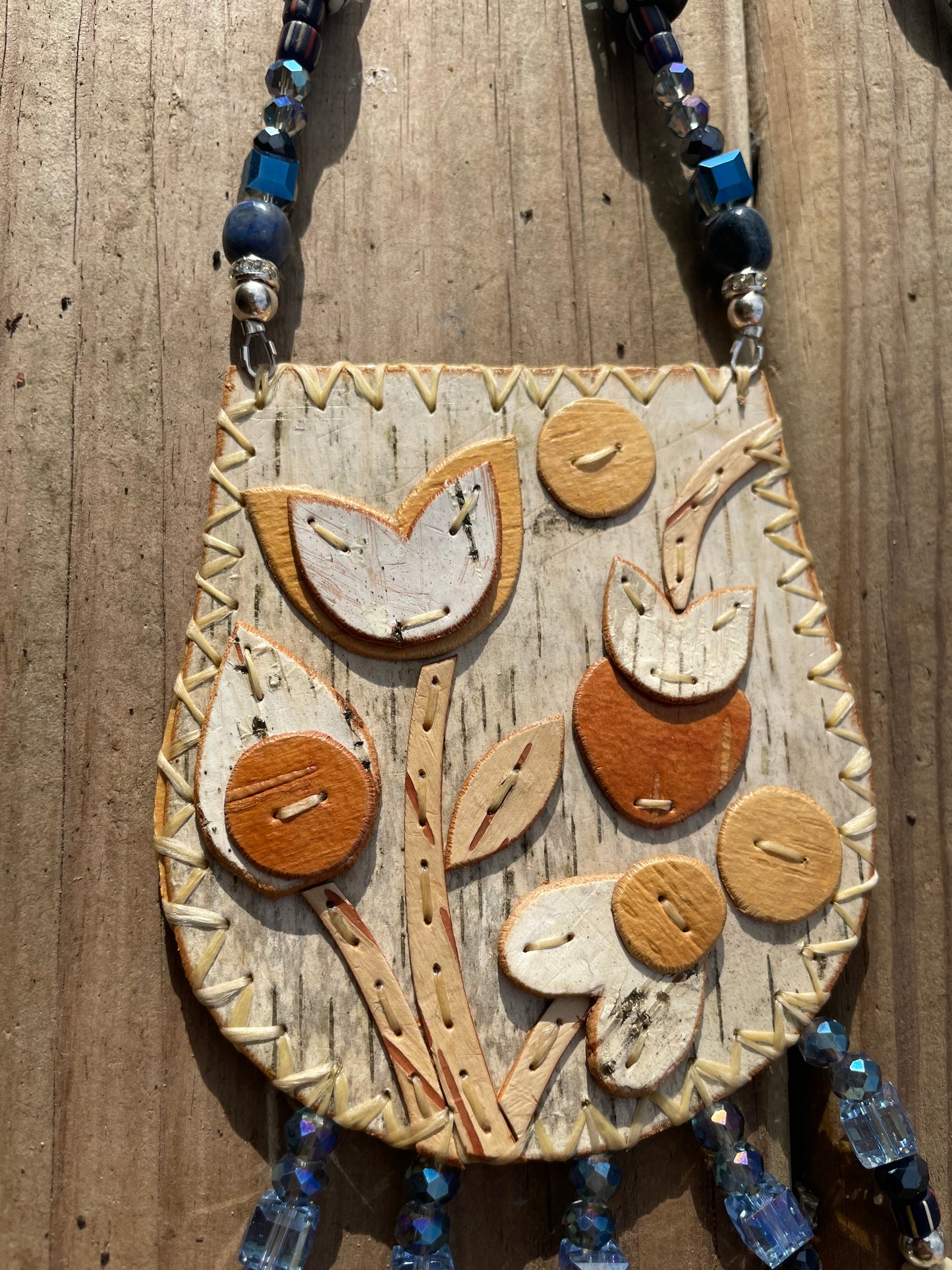Birchbarkberry Floral Birchbark Medallion Set