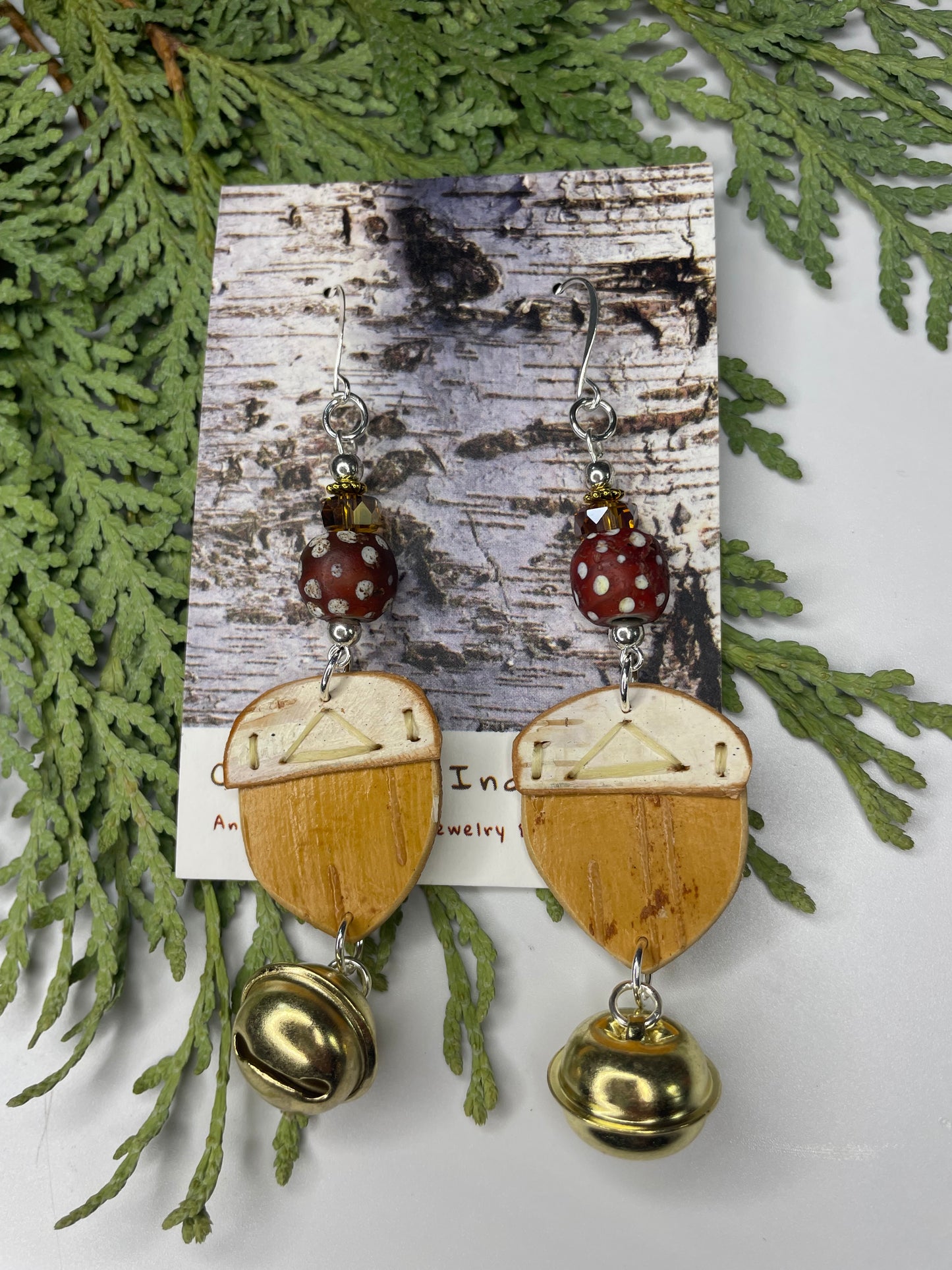 Acorn Birchbark Earrings