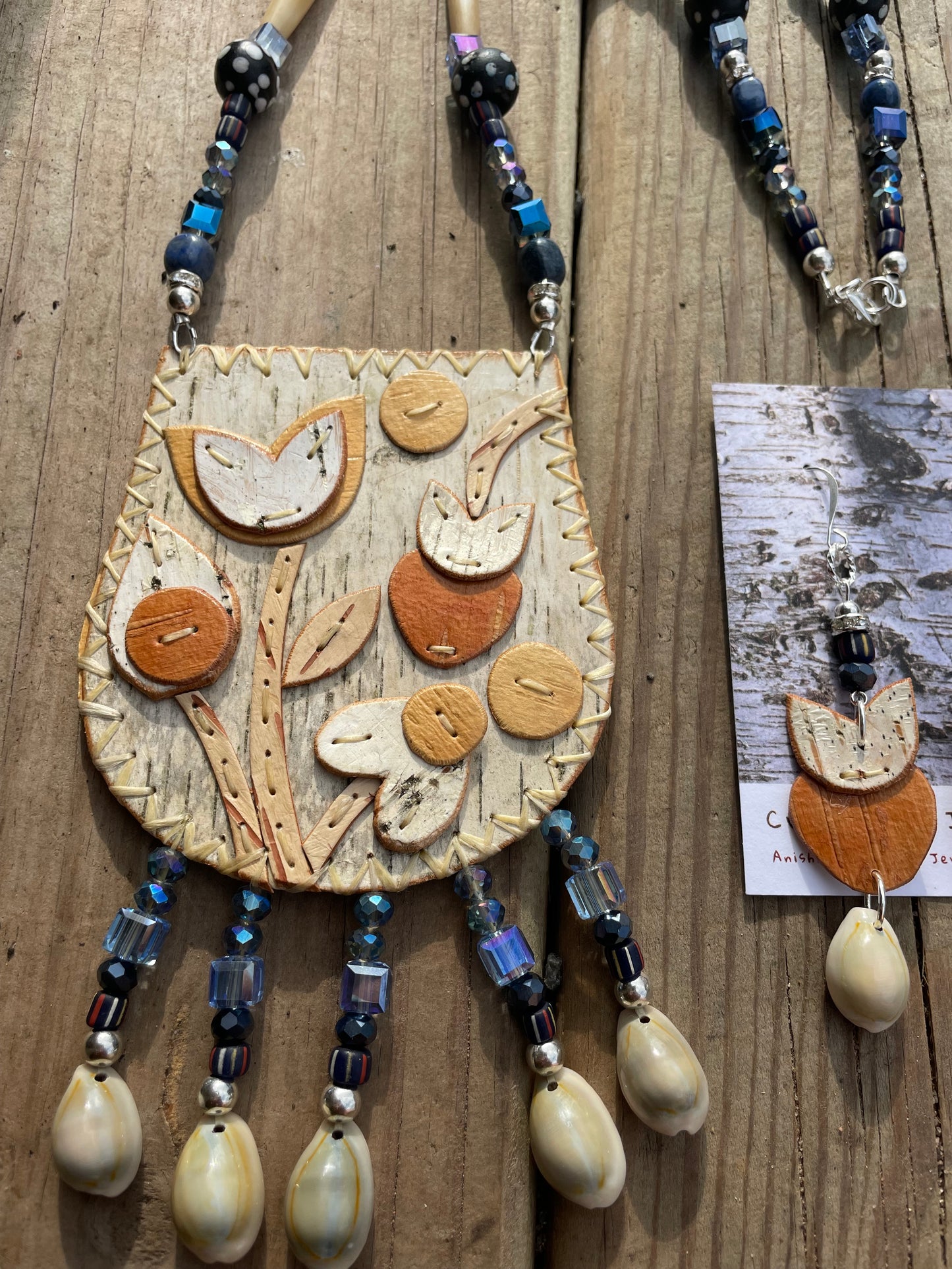 Birchbarkberry Floral Birchbark Medallion Set