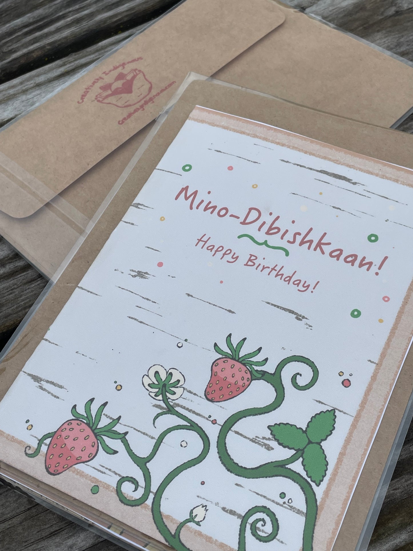 Mino Dibishkaan “Happy Birthday” Greeting Card