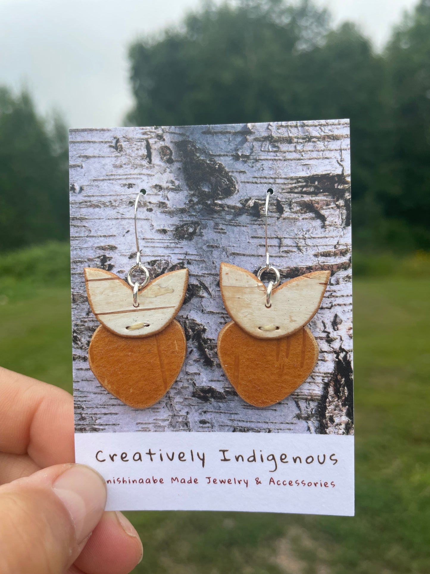 Ode’imin Birchbarkberry Earrings