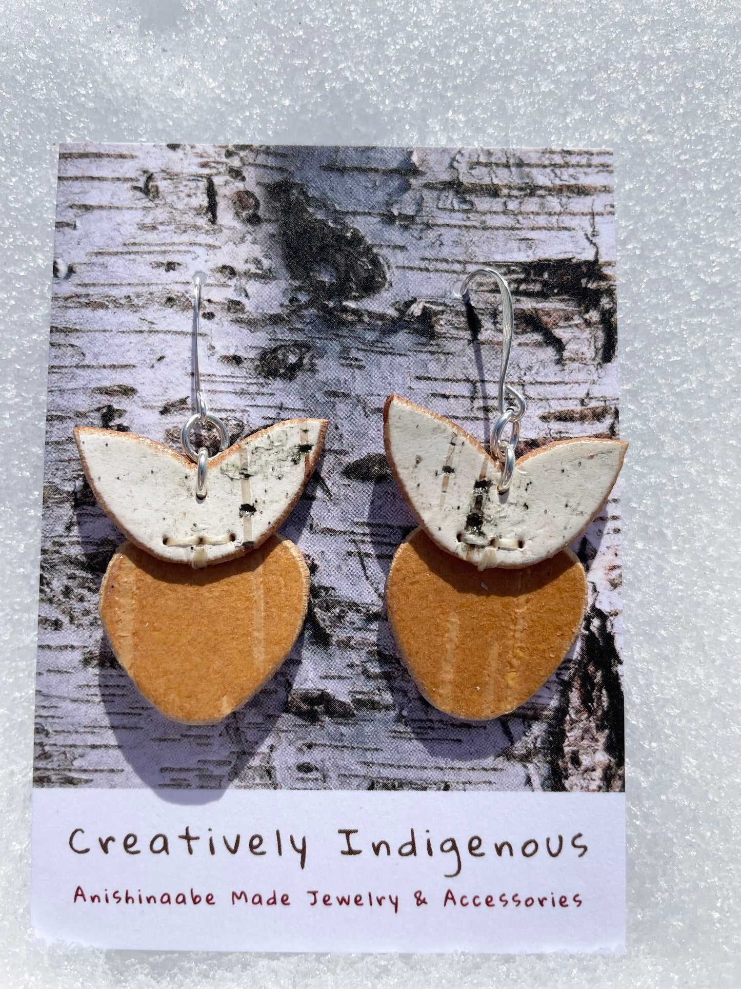 Ode’imin Birchbarkberry Earrings