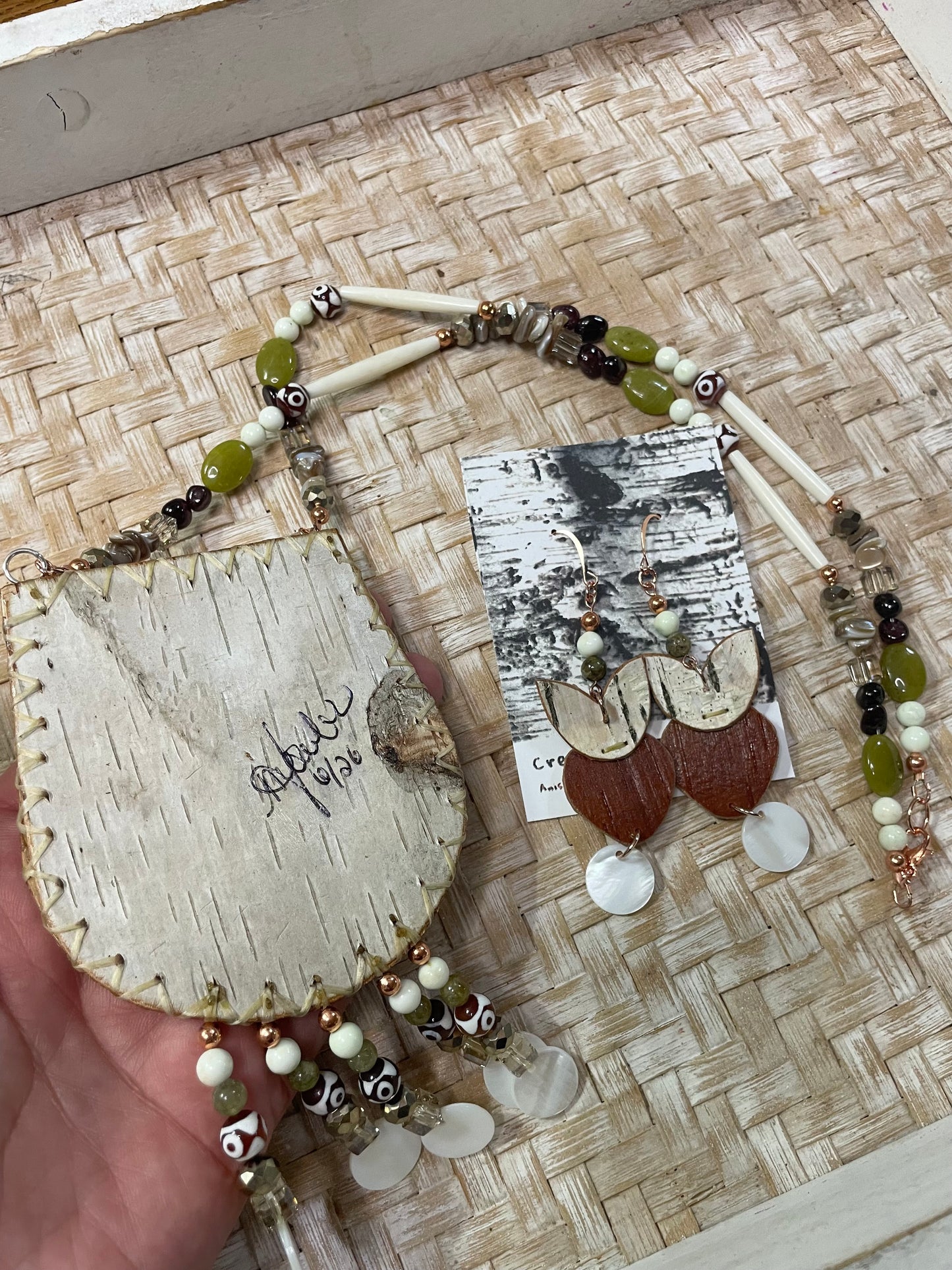 Birchbarkberry Floral Birchbark Medallion Set