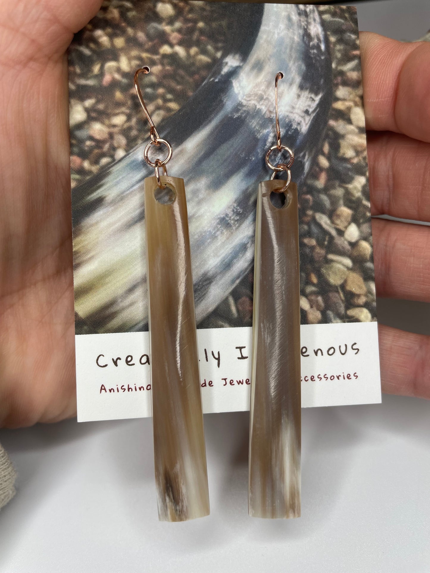 Bullhorn Zoongide’ewin Earrings