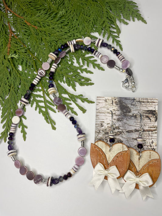 Birchbark and Wampum Woodland Floral Set