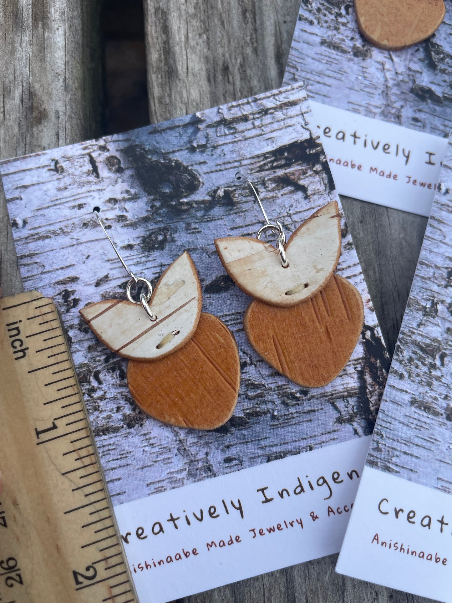 Ode’imin Birchbarkberry Earrings