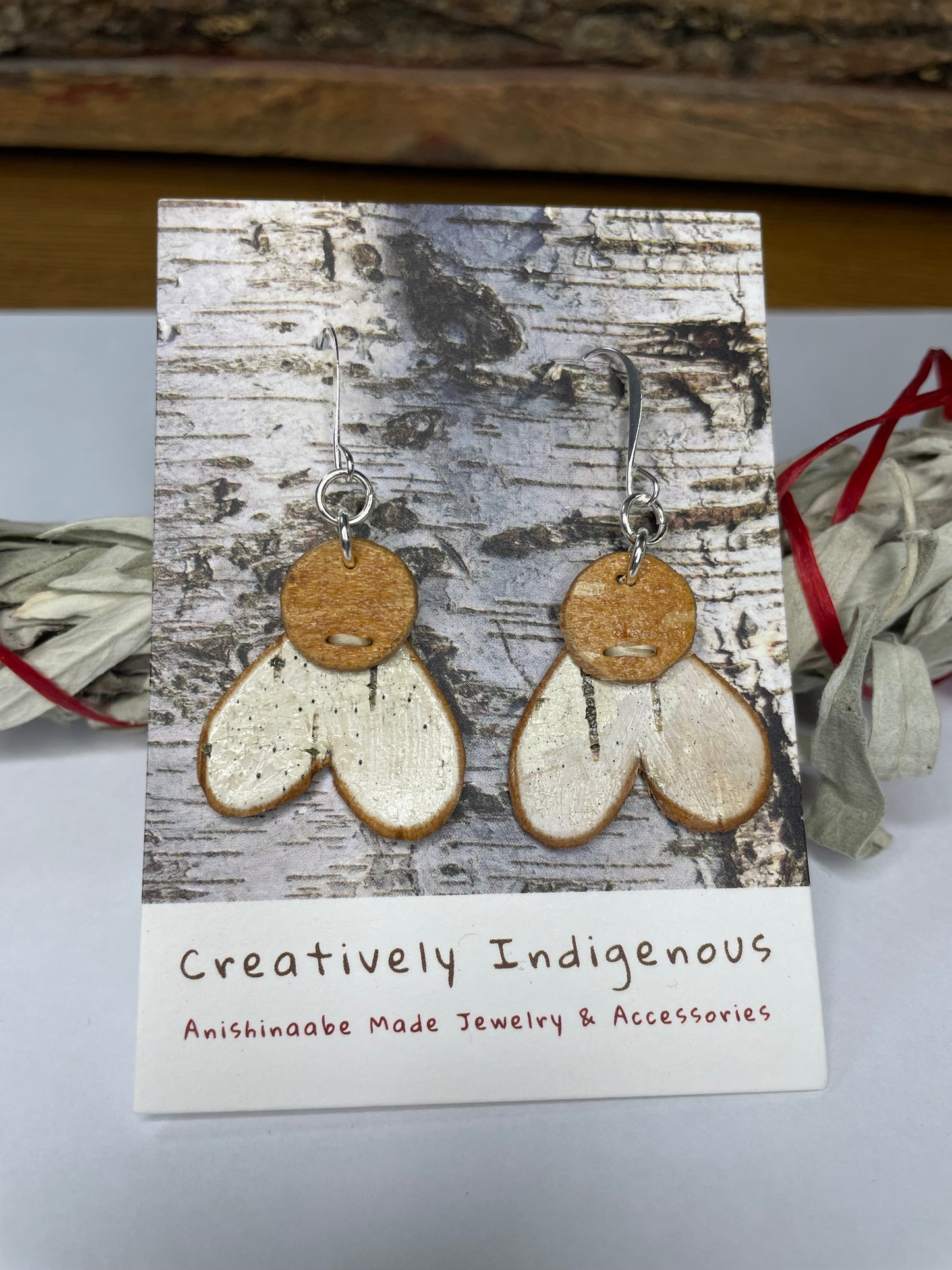 Birchbark Floral Earrings