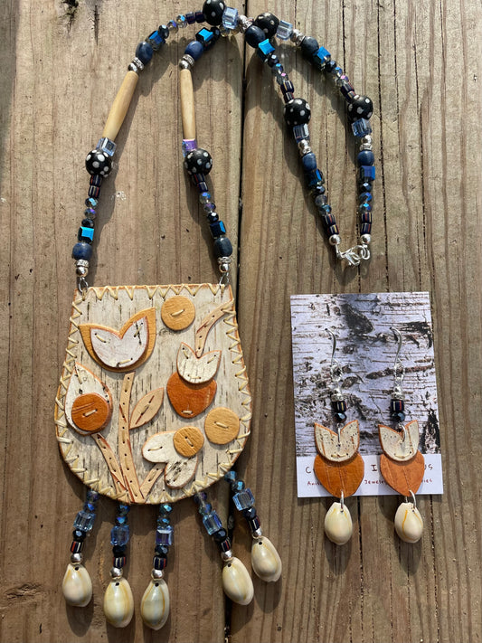 Birchbarkberry Floral Birchbark Medallion Set