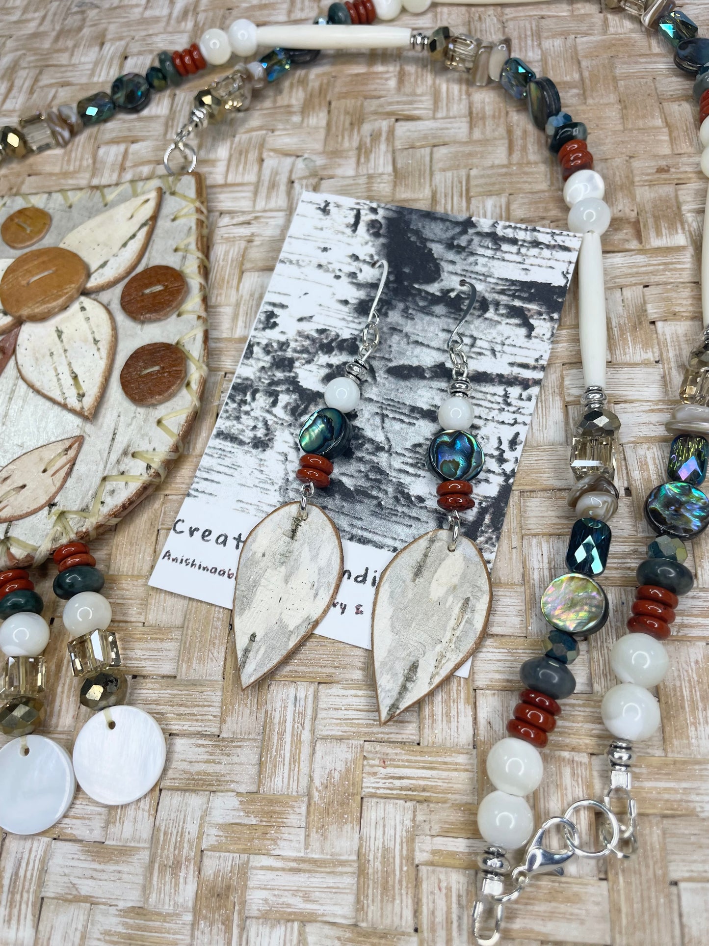 Birchbarkberry Floral Birchbark Medallion Set