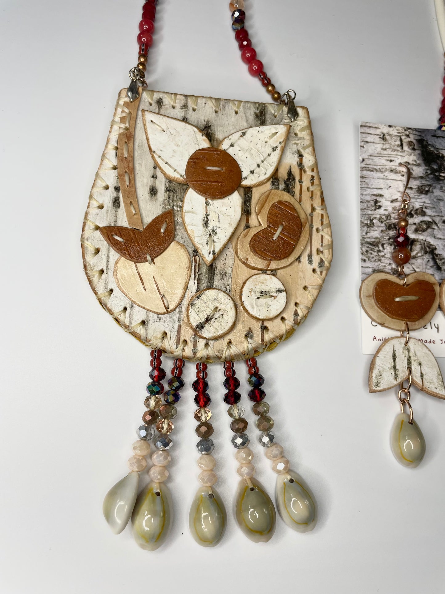 Birchbarkberry Floral Birchbark Medallion Set