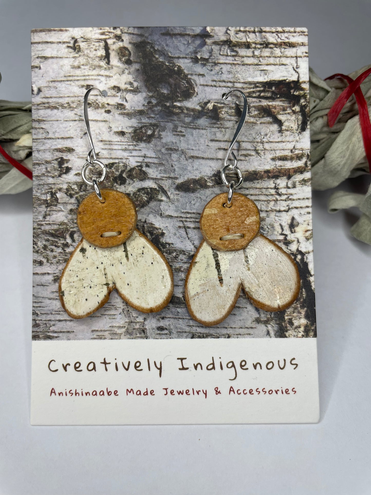 Birchbark Floral Earrings
