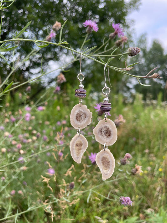 Waawaashkeshi Antler Earrings