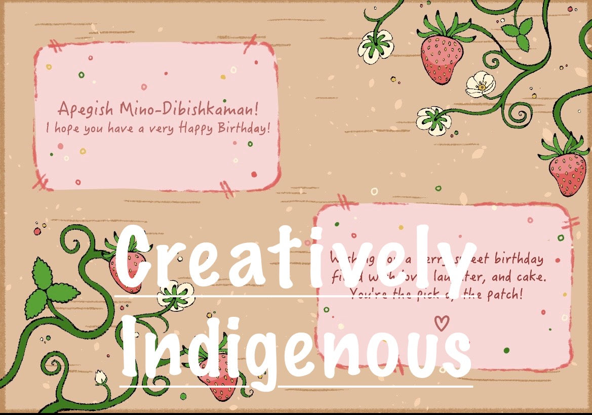 Mino Dibishkaan “Happy Birthday” Greeting Card