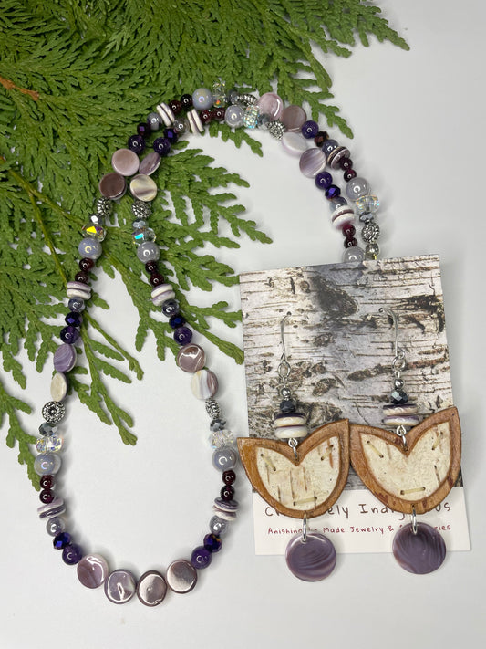 Birchbark and Wampum Woodland Floral Set