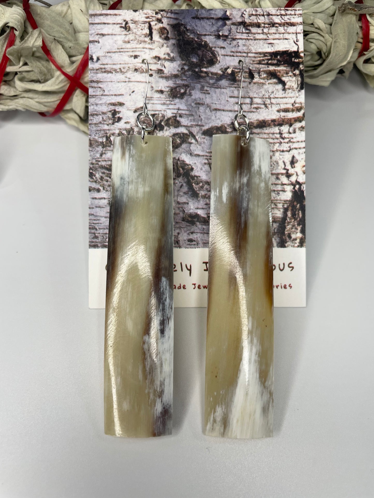 Bullhorn Zoongide’ewin Earrings