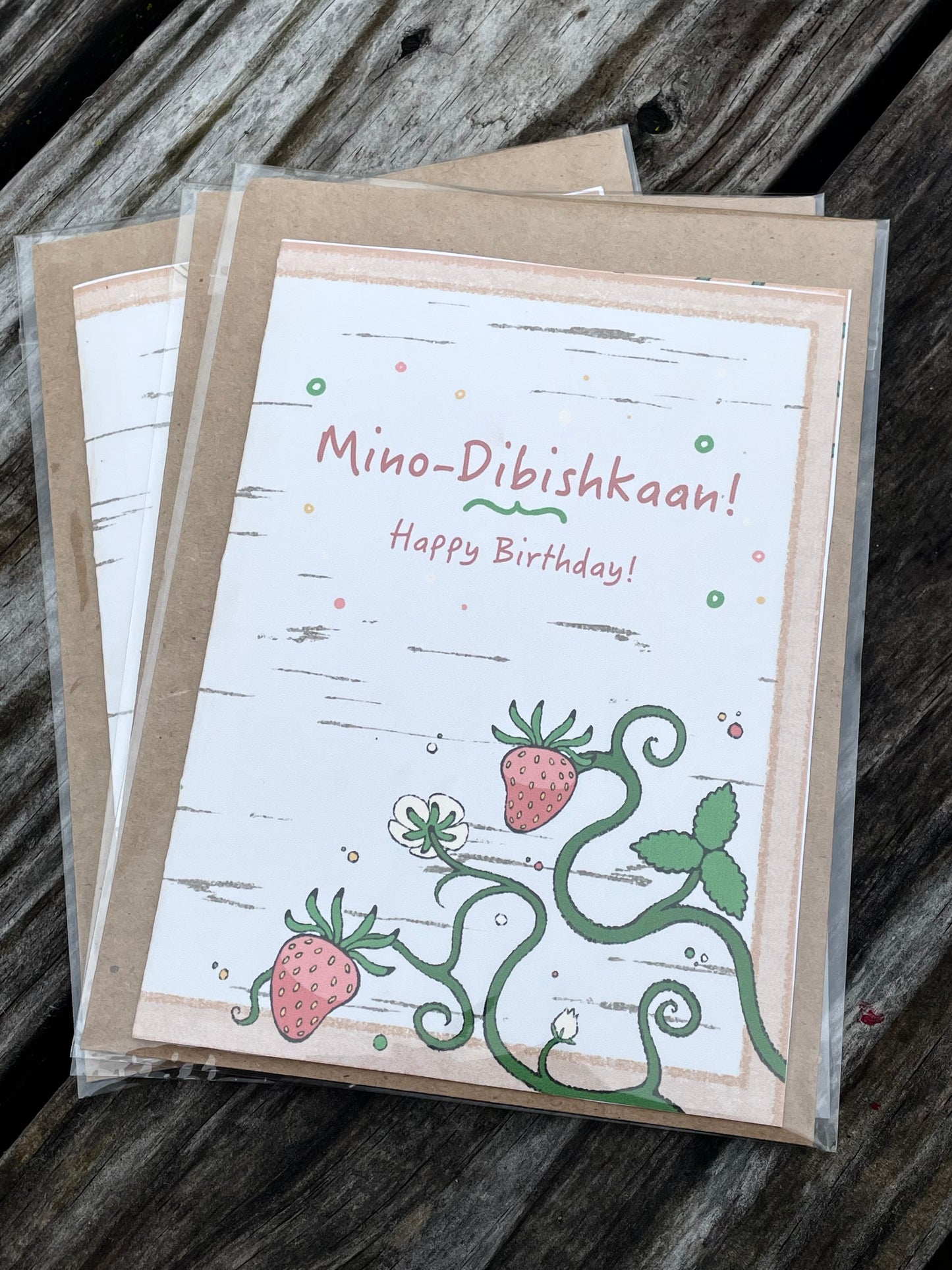 Mino Dibishkaan “Happy Birthday” Greeting Card