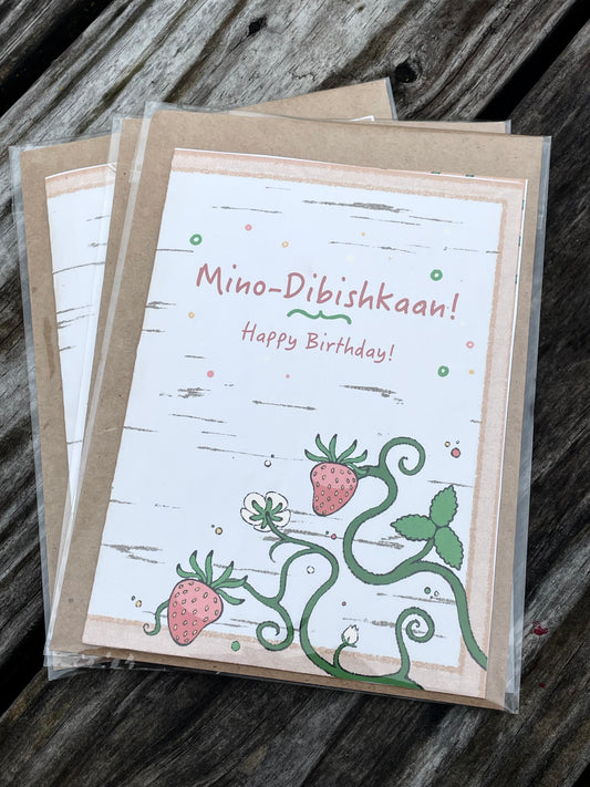 Mino Dibishkaan “Happy Birthday” Greeting Card